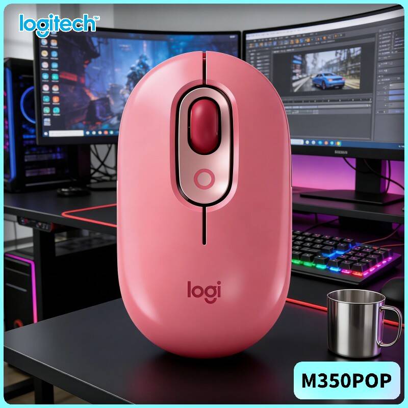 Gaming Console Logitech - Mouse Logitech POP Ramah Lingkungan dari
