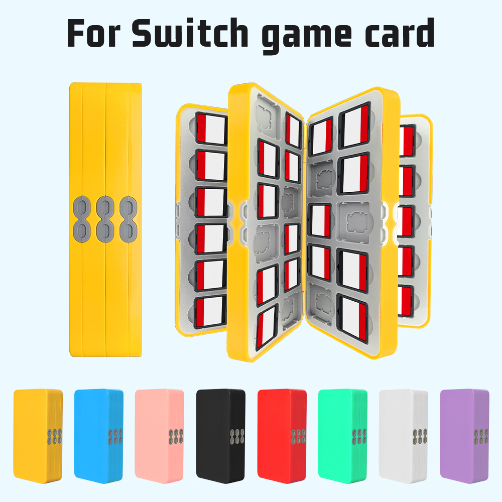 Nintendo Console Switch Lite - Kotak penyimpanan 72-in-1 cocok untuk kartu