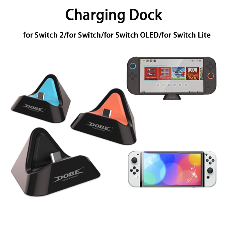 Nintendo Console Switch Lite - Dock Pengisi Daya Pengontrol untuk Konsol