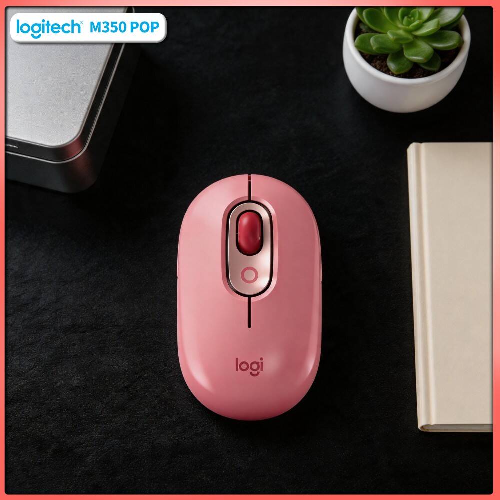 Gaming Console Logitech - Mouse Logitech POP Ramah Lingkungan, Terbuat