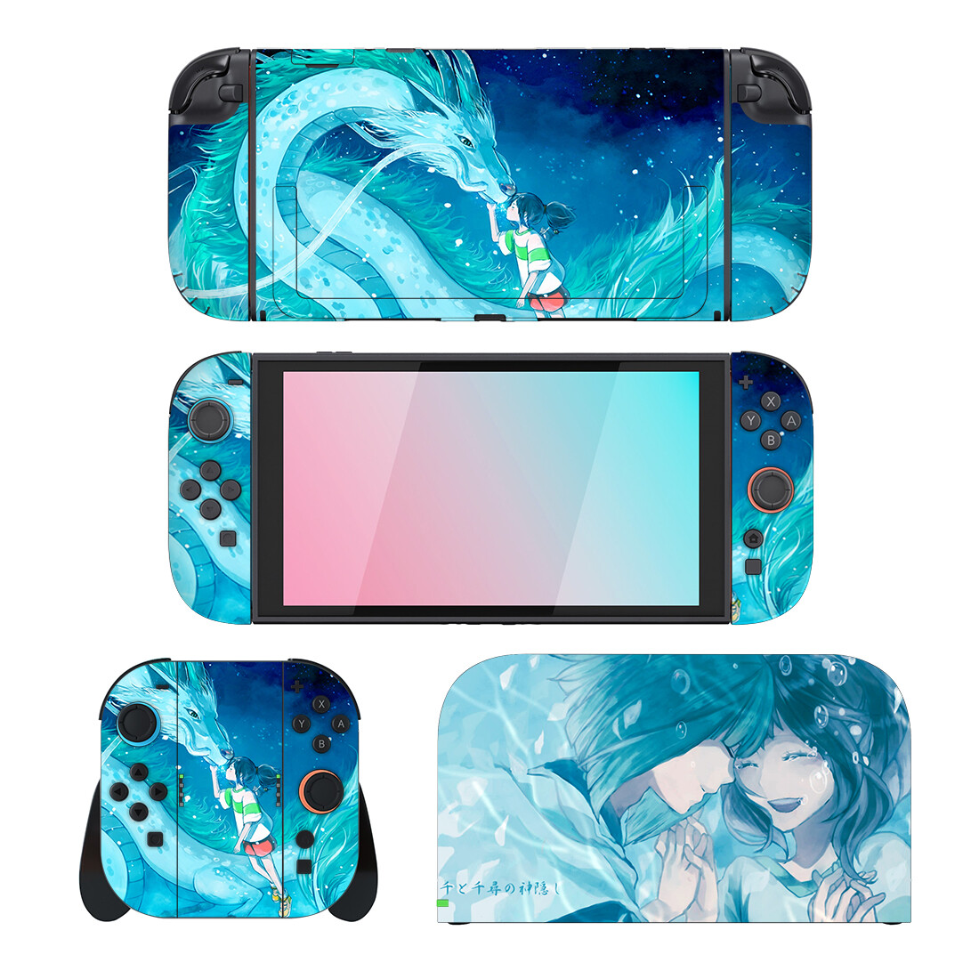 Nintendo Console Switch Lite - Stiker Pelindung Anime Chihiro untuk Konsol