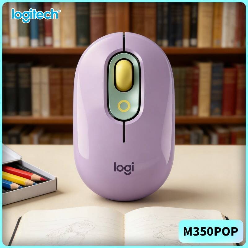 Gaming Console Logitech - Mouse Logitech POP Ramah Lingkungan, Terbuat