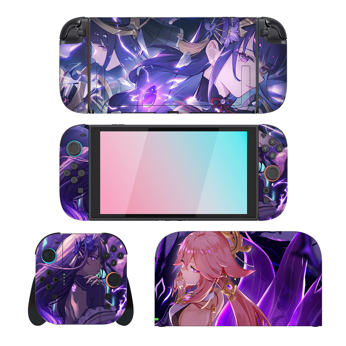 Gaming Console Holder - Kulit Stiker Pelindung Dampak Game Genshin