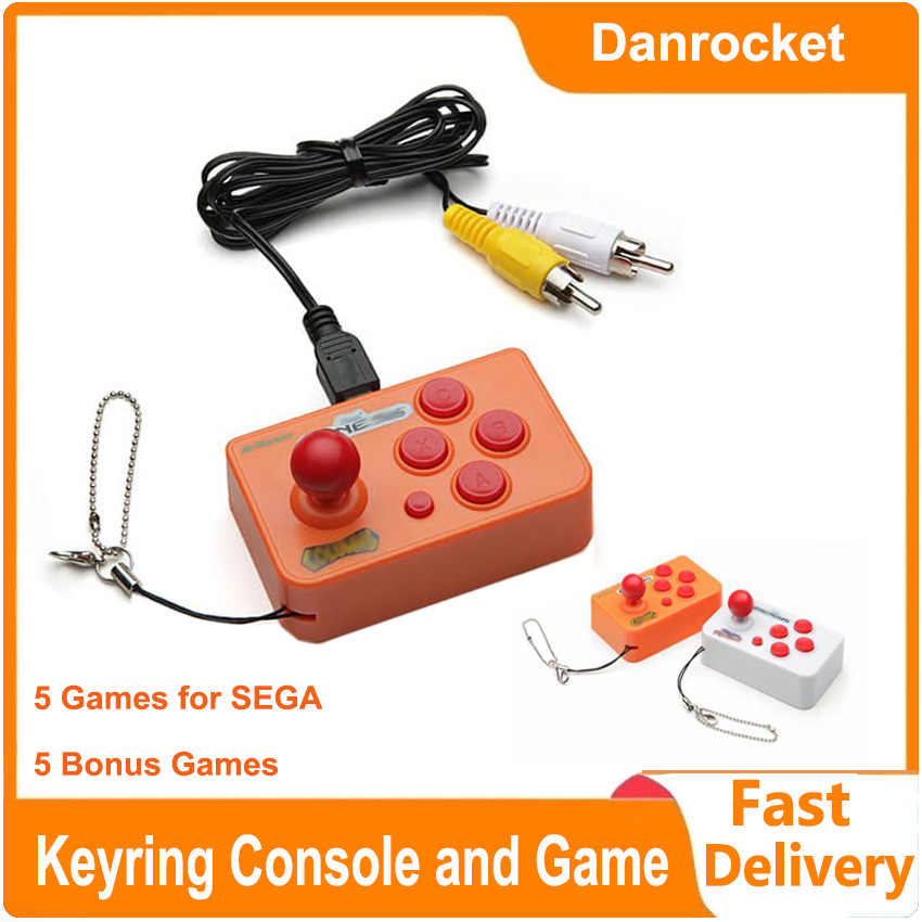 Joystick Mini Arcade Dengan 10 - Gaming Console Keychain ulasan dan harga