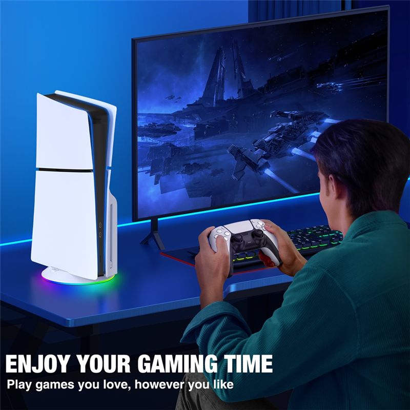 AED7-Stand Vertikal Dengan Lam - Gaming Console Holder ulasan dan harga