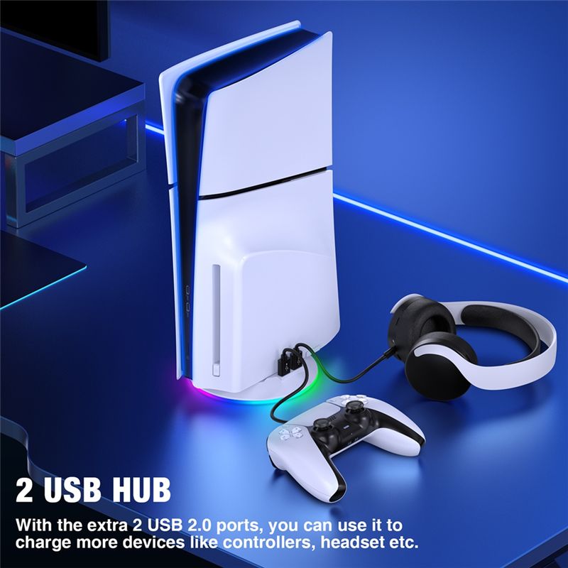 AED7-Stand Vertikal Dengan Lam - Gaming Console Holder ulasan dan harga