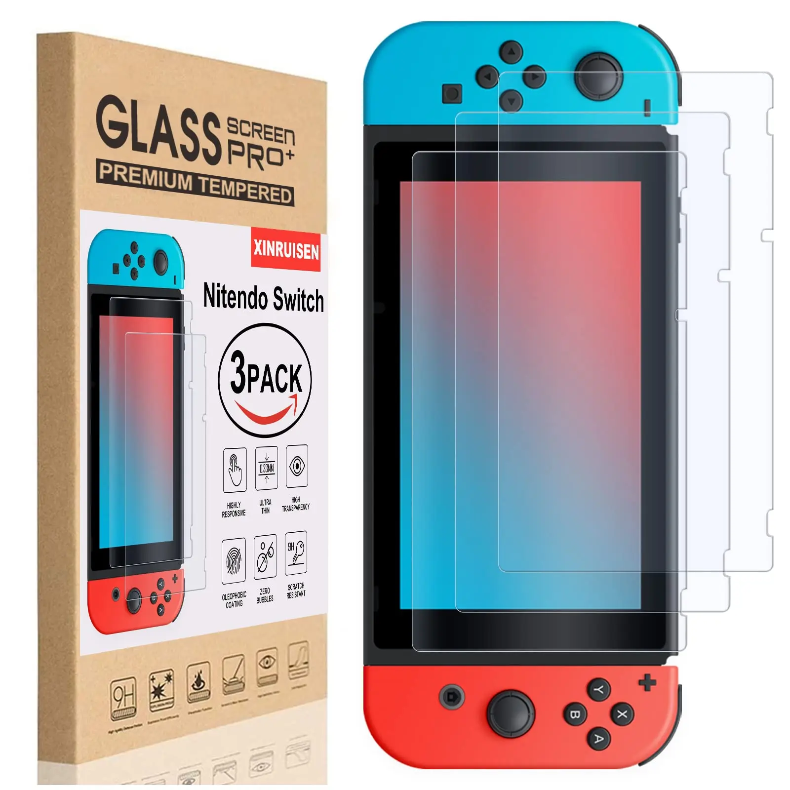 Pelindung layar kaca antigores - Nintendo Console Switch Lite ulasan dan harga