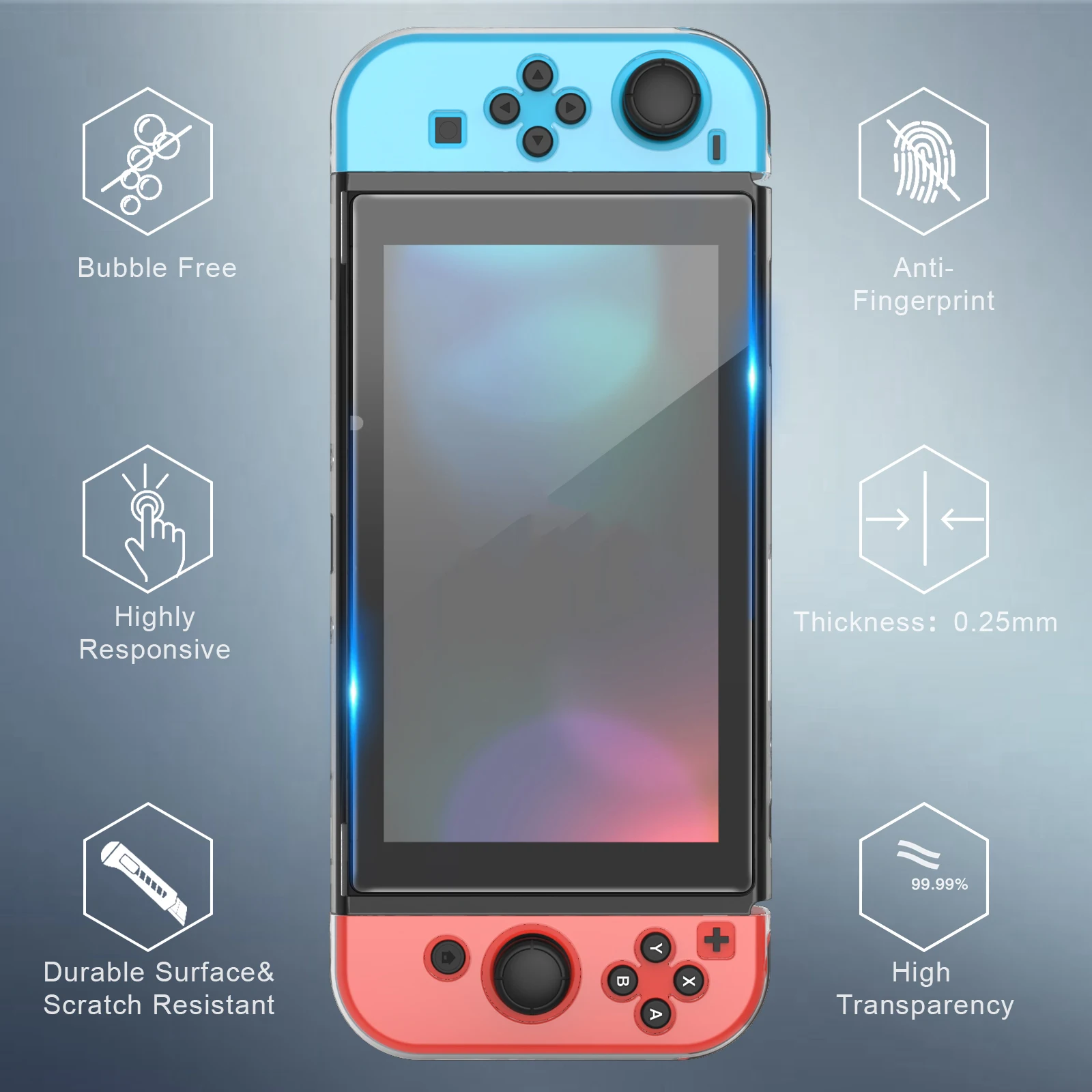 Pelindung layar kaca antigores - Nintendo Console Switch Lite ulasan dan harga