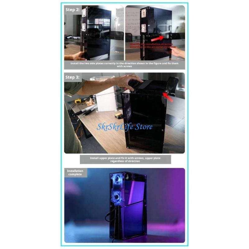 E65E Penutup Pelindung Bening  - Gaming Console Display Case ulasan dan harga