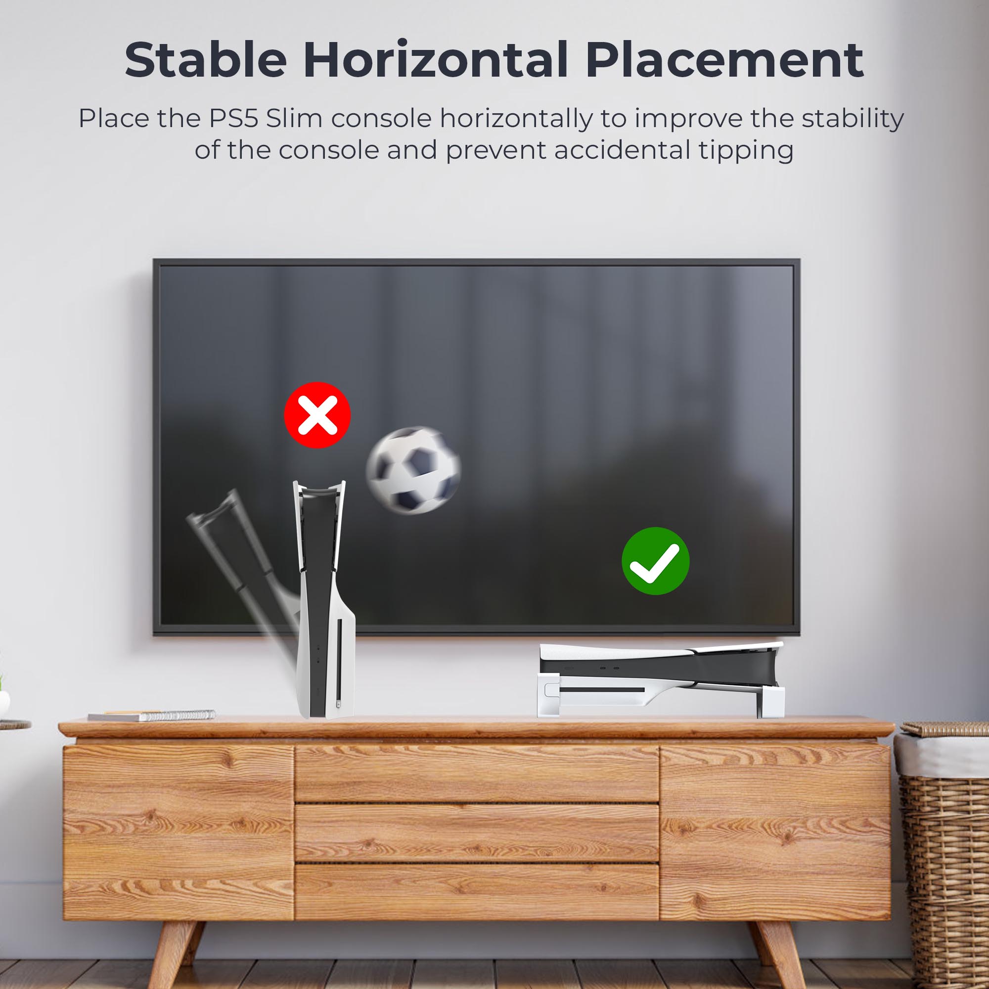 Penyangga Horizontal untuk Kon - Gaming Console Holder ulasan dan harga