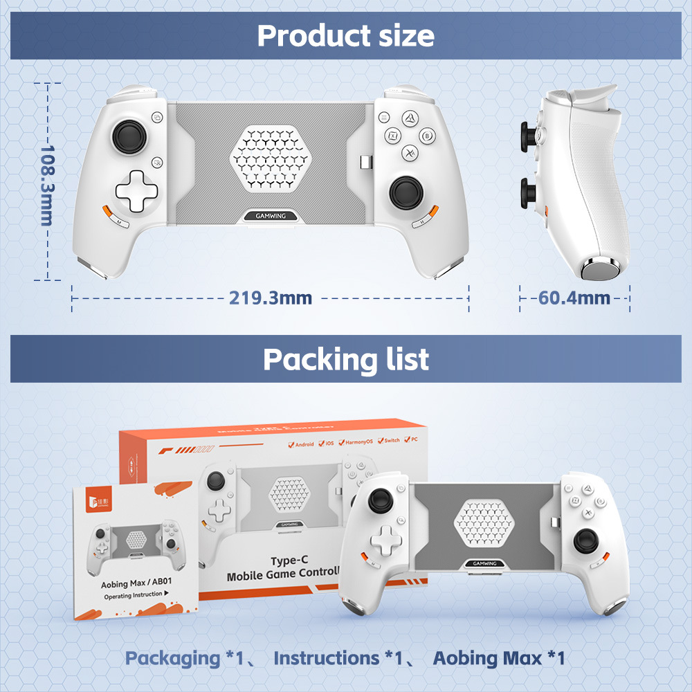 Gamwing Aobing Max Tipe-c AB01 - Gaming Console For Phone ulasan dan harga